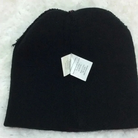 Disney Minnie Mouse Pink & Black Knitted Cap - Picture 4 of 6